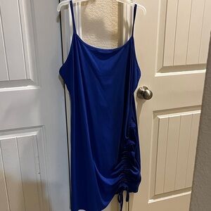 Amazon Women's Blue Ruched Dress